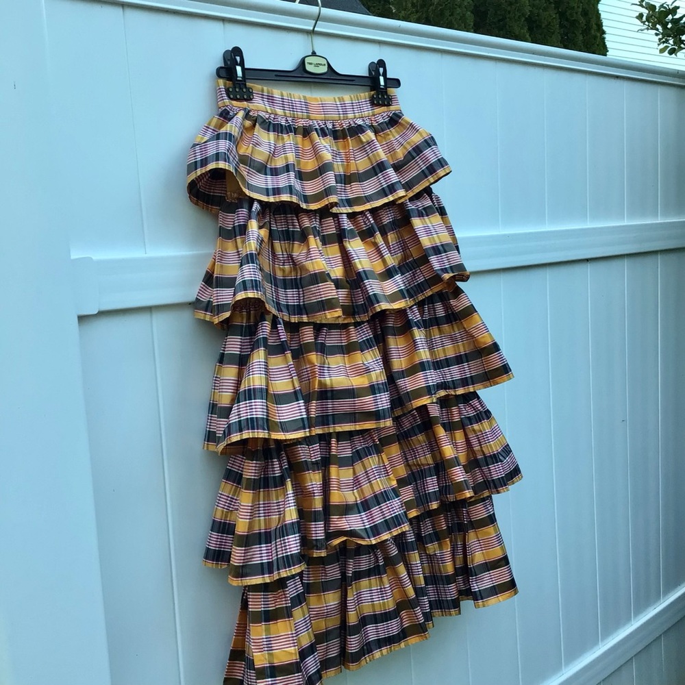 NWT Real Silk Limited Editions Ruffles Skirt - Picture 4 of 16
